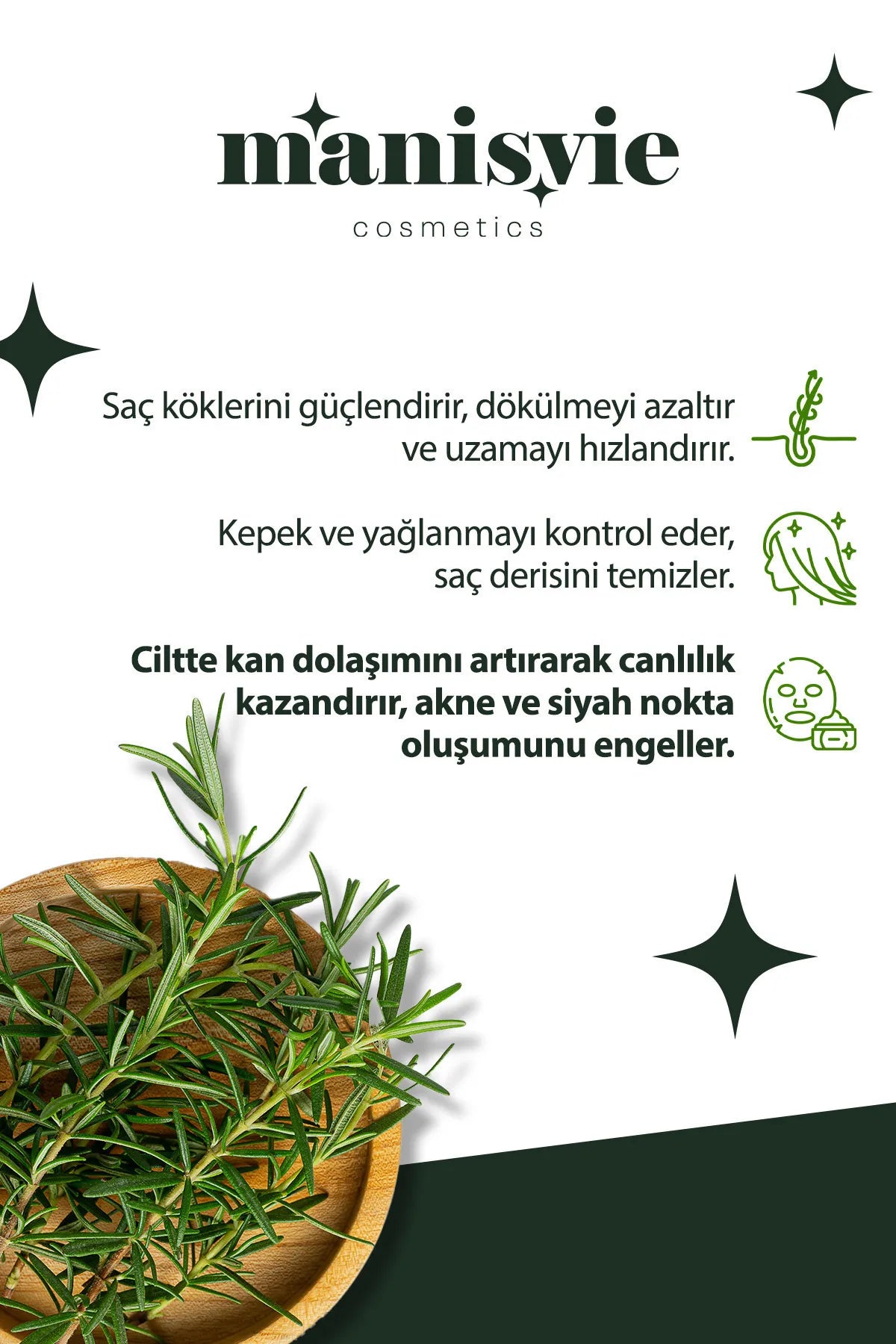 Saf Biberiye Suyu %100 Doğal Saç Güçlendirici ve Dökülme Önleyici Tonik
